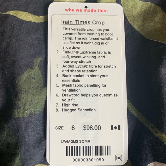 Lululemon Train Times Crop - Dusty Pink - Picture 5 of 7